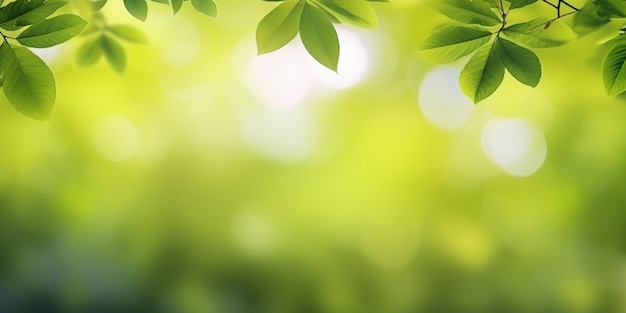 Foglie verdi su un albero