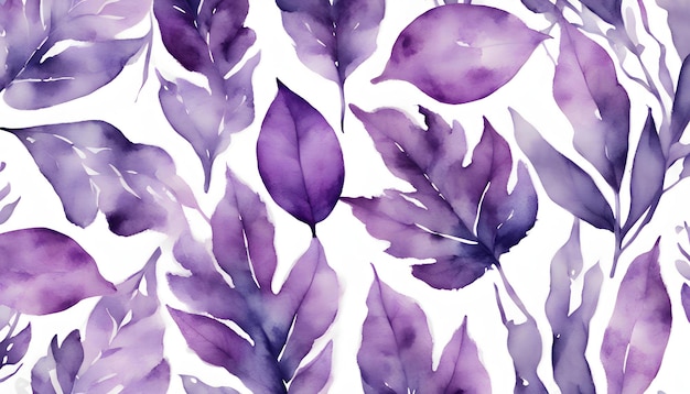 foglie viola e foglie viola sono mostrate su uno sfondo bianco
