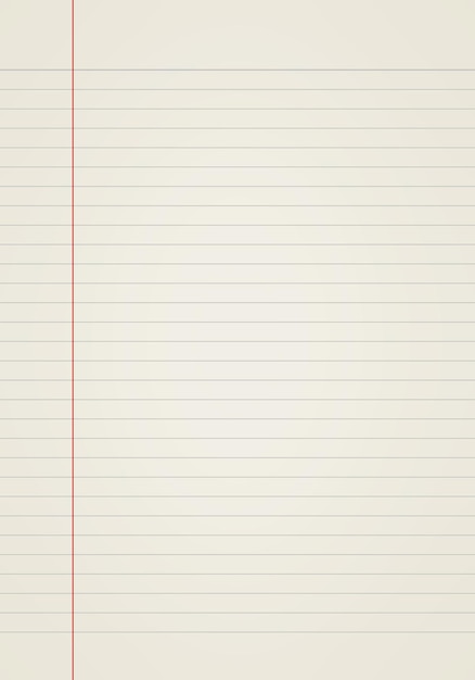 Foglio di carta bianca con sfondo del modello di linea Primo piano