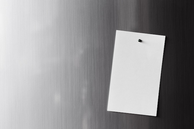 Foglio di carta vuoto sulla porta del frigorifero Carta per appunti con San Valentino magnetico invia un messaggio d'amore di testo