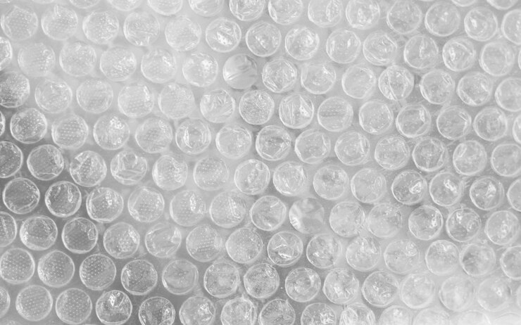 foglio di plastica a bolle d'aria come sfondo
