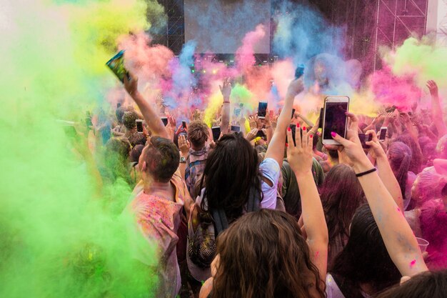 Folla di fan al concerto