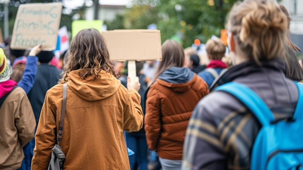 Folla di proteste per le strade urbane