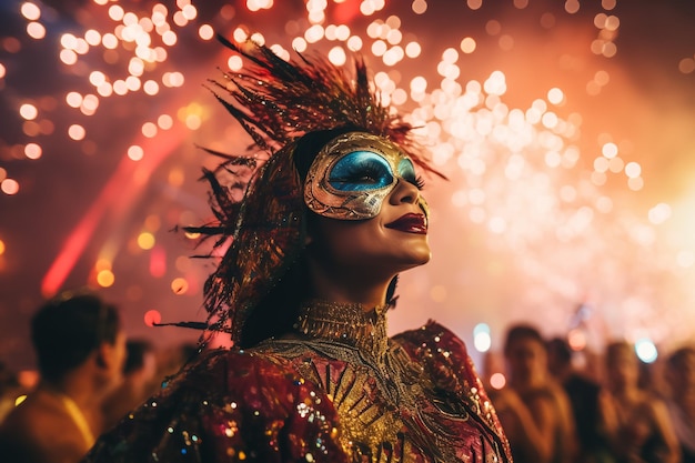 Folle di persone che si godono l'ondata di calore e ballano per le strade di Londra per l'annuale Notting Hill Carnival festival di strada della cultura caraibica musica e cibo