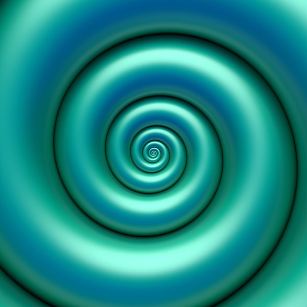 Fondo a spirale verde astratto