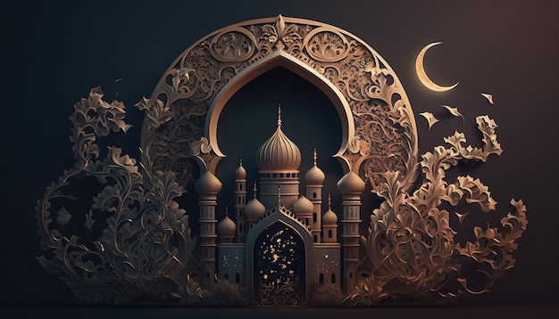Fondo arabo islamico di Ramadan Kareem
