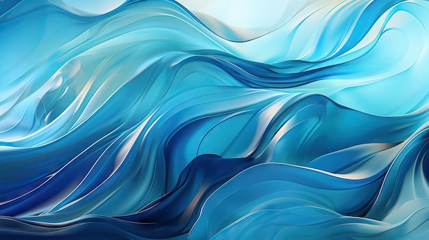 Fondo astratto blu dell'onda liquida