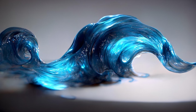 Fondo astratto dell'onda liquida blu
