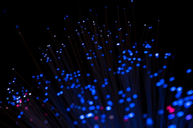 Fondo astratto delle luci di fibre ottiche