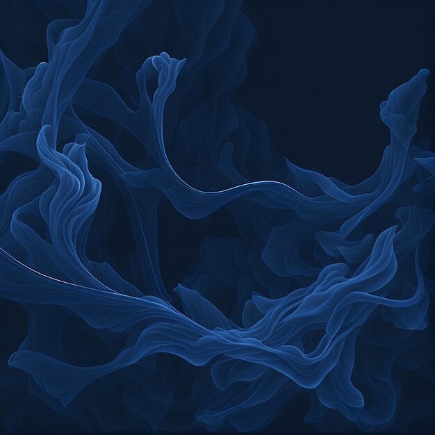 Fondo astratto di arte fumosa blu navy