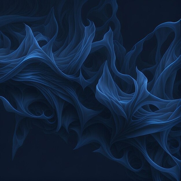 Fondo astratto di arte fumosa blu navy