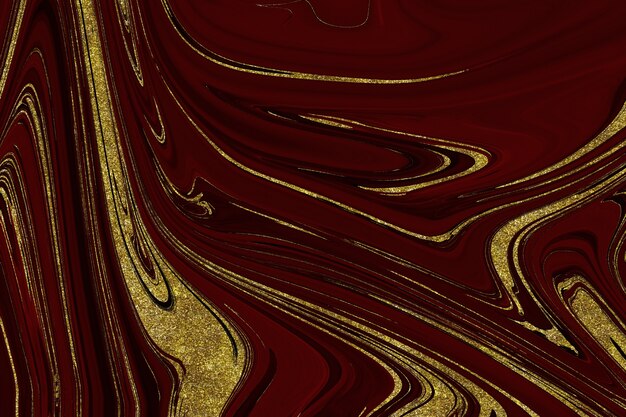 Fondo astratto di marmo rosso e oro