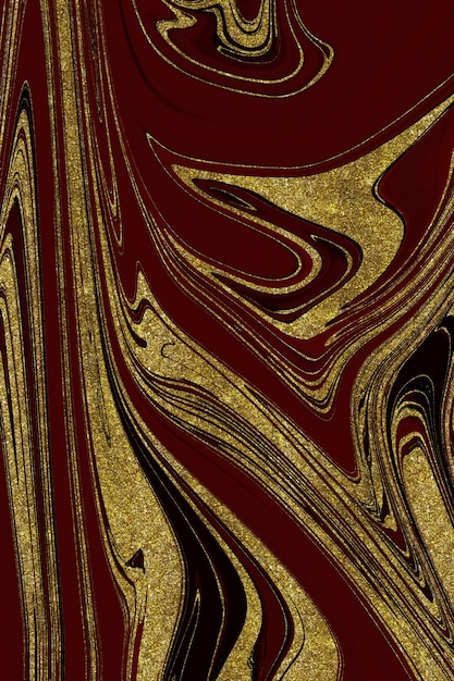 Fondo astratto di marmo rosso e oro