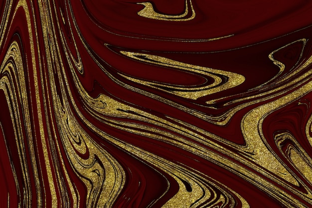 Fondo astratto di marmo rosso e oro