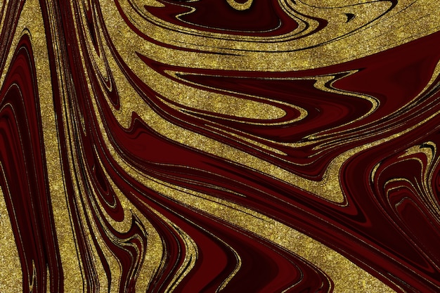 Fondo astratto di marmo rosso e oro