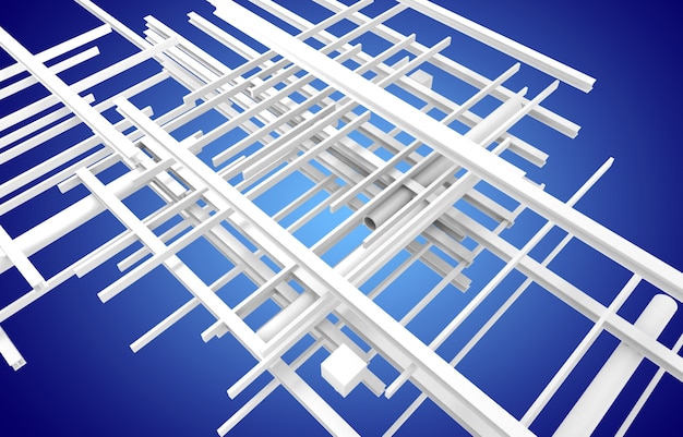 Fondo astratto di tecnologia. illustrazione 3D