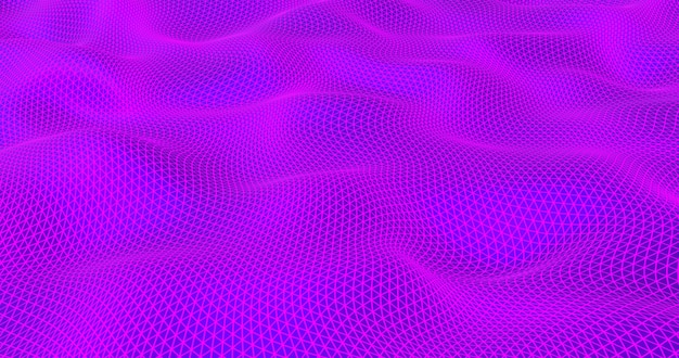 Fondo astratto geometrico al neon. Rendering 3D