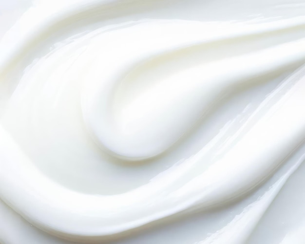 Fondo bianco del prodotto cosmetico di struttura della crema per la cura della pelle di bellezza della lozione bianca