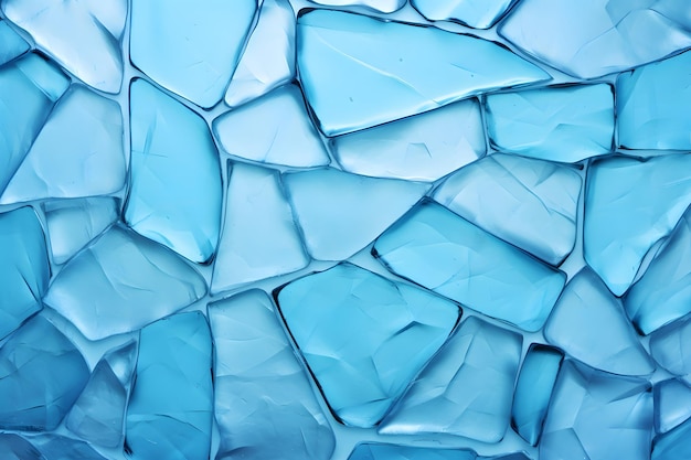 Fondo blu di struttura di vetro rotto