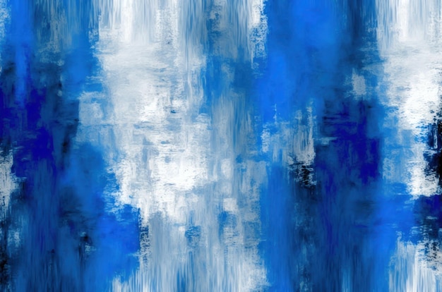 Fondo blu e bianco astratto di struttura della pittura ad olio