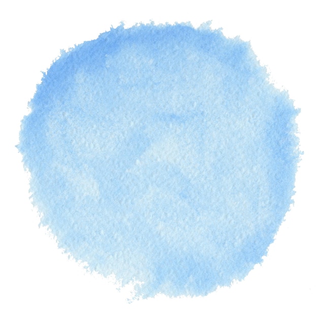 Fondo blu rotondo astratto della pittura dell'acquerello
