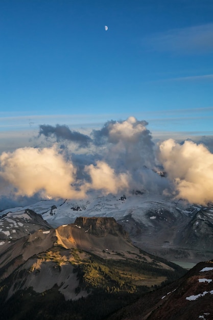 Fondo canadese della natura del paesaggio della montagna