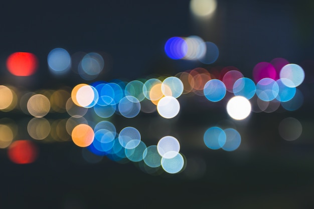 fondo defocused astratto di notte del bokeh