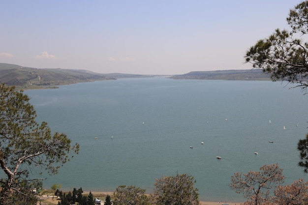 Fondo del bacino idrico di Tbilisi Sea Georgia