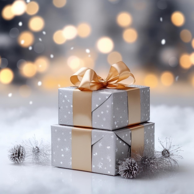 Fondo del contenitore di regalo di Natale