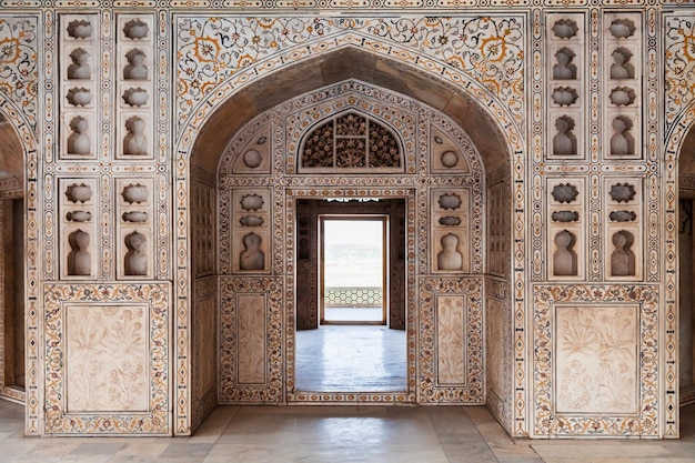 Fondo del modello geometrico di Taj Mahal
