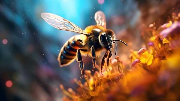 Fondo del pettine del miele dell'ape o dell'ape