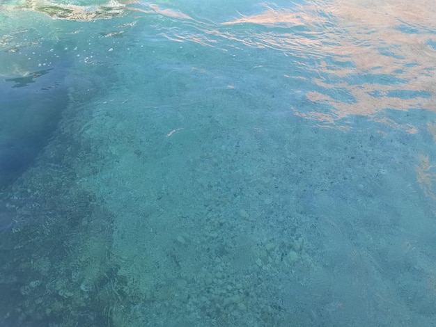 Fondo del primo piano dell'acqua di mare