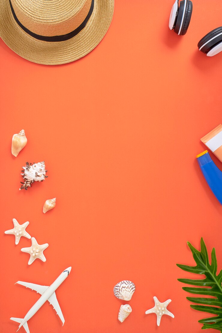 Fondo dell'arancia di concetto di vacanza di vacanza estiva