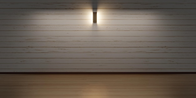 Fondo dell'illustrazione 3d della fase della galleria del supporto del prodotto della parete di legno del pavimento di legno