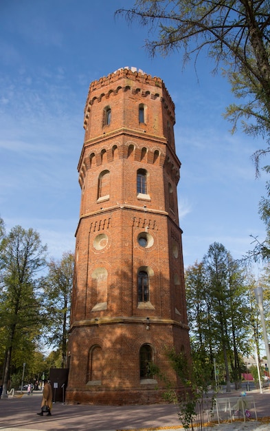 Fondo della città di Zaraysk della torre dell'acqua