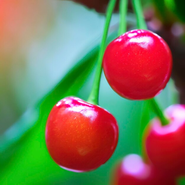 fondo della natura della frutta della bacca della ciliegia