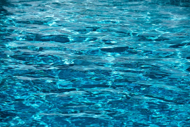 Fondo della piscina blu della superficie dell'acqua