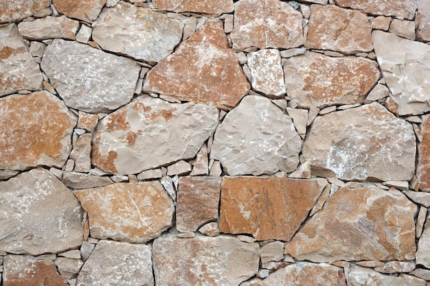 Fondo della superficie della parete beige, giallo e grigio di pietra