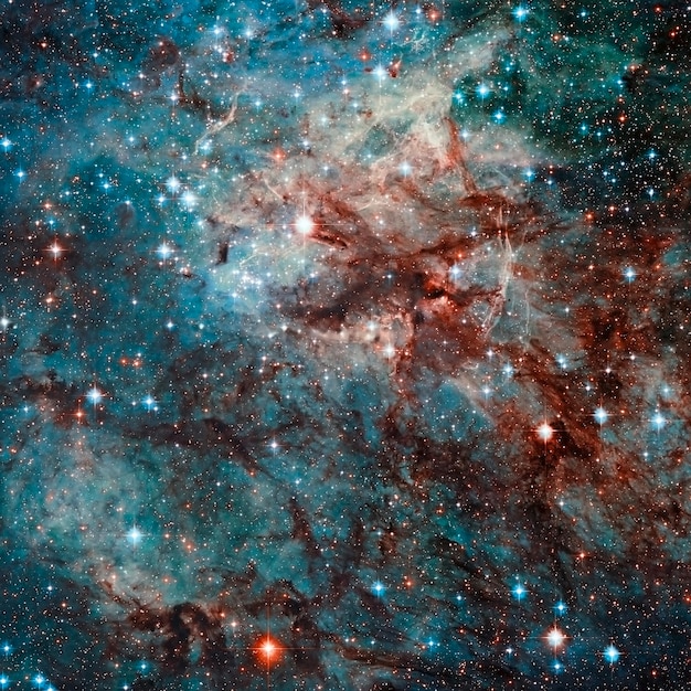 Fondo dello spazio, bordo della galassia dello spazio. Elementi di questa immagine forniti dalla NASA. Immagine ritoccata.