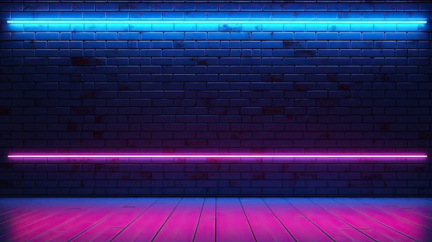 fondo dello spazio della copia di struttura della parete al neon