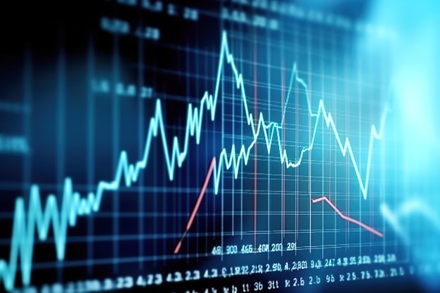 Fondo di analisi della mappa del mercato del commercio di titoli