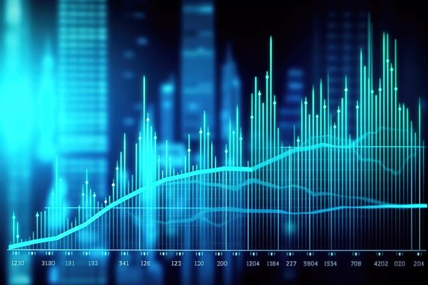 Fondo di analisi della mappa del mercato del commercio di titoli