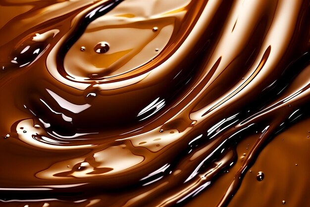 Fondo di cioccolato fondente liquido Ai arte generativa