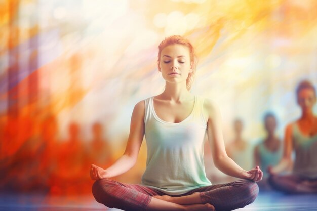 Fondo di concetto di meditazione yoga