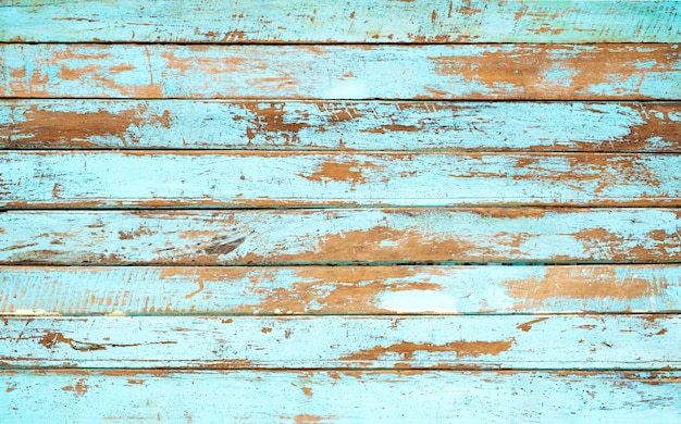 Fondo di legno d&#39;annata della spiaggia - vecchia plancia di legno stagionata dipinta nel colore blu.