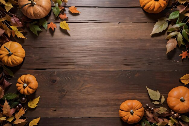 Fondo di legno del modello dell'insegna delle zucche e del fondo