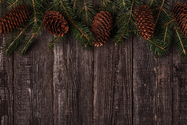 Fondo di legno di Natale