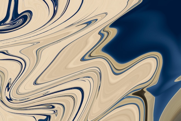 Fondo di marmo liquido blu Arte sperimentale di struttura che scorre fai da te