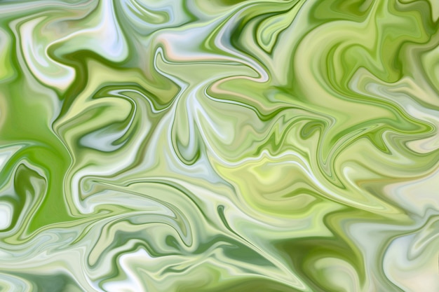 Fondo di marmo liquido verde astratto con struttura verde per progettazione.