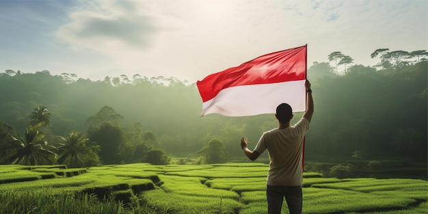 fondo di pancasila di festa dell'indipendenza dell'indonesia